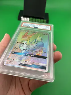 2019 Pokemon Sun Moon Team Up Cobalion GX FA Rainbow Secret Rare #189/181 PSA 10 - Image 3