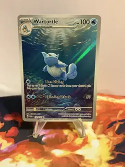 Pokemon TCG Scarlet & Violet Wartortle 171/165 Illustration Rare Holo NM - Image 2