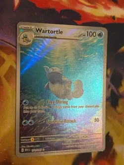 Pokemon TCG Scarlet & Violet Wartortle 171/165 Illustration Rare Holo NM - Image 4