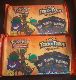 Pokemon TCG Trick or Trade Lot Of 2 BOOster Bundle 70 Packs Brand New Halloween - Image 1