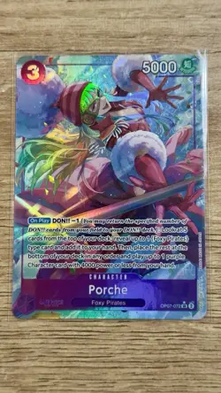 Porche One Piece Tcg Super Rare Alt Art English Nm Foil Op07-072 - Image 1
