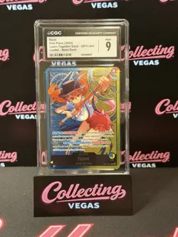 2025 One Piece Nami OP11-041 Learn Together Deck Set Alternate Art Leader CGC 9 - Image 1
