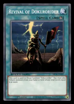 Yugioh Revival of Dokurorider #SBCB-EN187 Speed Duel: Battle City Box LP - Image 1