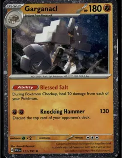 Garganacl Cosmos Holo Rare Blister Exclusives 123/193 Fighting Holo Pokemon Card - Image 1
