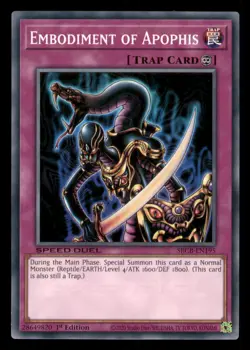 Yugioh Embodiment of Apophis #SBCB-EN195 Speed Duel: Battle City Box LP - Image 1