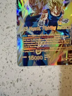 Bandai Dragon Ball Super Card Game SD22 Foil Leader Lot SS Vegeta SD22-01 SLR &… - Image 2