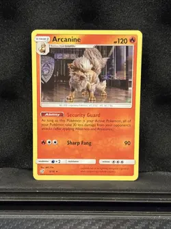 Arcanine 6/18 Detective Pikachu Holo Rare LP Pokemon Card - Image 1