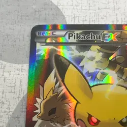 Pikachu EX XY124 RARE Black Star Promo 2016 Holo Full Art Pokemon Card MP - Image 3