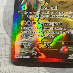 Pikachu EX XY124 RARE Black Star Promo 2016 Holo Full Art Pokemon Card MP - Image 4