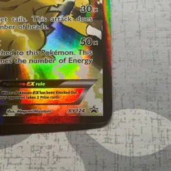 Pikachu EX XY124 RARE Black Star Promo 2016 Holo Full Art Pokemon Card MP - Image 5