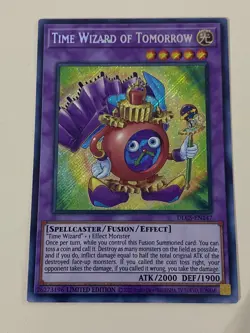 Yugioh - Time Wizard of Tomorrow 1st Edition Secret Rare - Free Holographic Card - Image 1