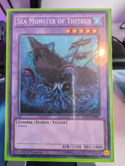 YuGiOh! Sea Monster of Theseus RATE-EN081 Secret Rare 1st Ed - Image 1