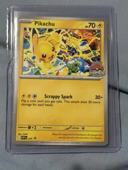 Pokemon TCG Pikachu SVP225 2025 World Championships Promo Card - NM/M - Image 1
