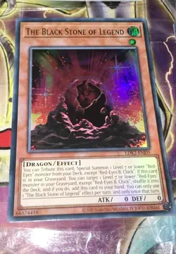 LDK2-ENJ05 The Black Stone of Legend Ultra Rare UNL 2024 Edition Mint YuGiOh Car - Image 1