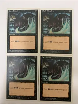 MTG LP Dark Ritual X 4 Fourth Edition Free Shipping In The US With Tracking - Image 1