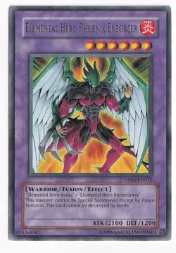 Yu-Gi-Oh! Elemental Hero Phoenix Enforcer DP05-EN012 2007 Rare 1st Edition NM - Image 1
