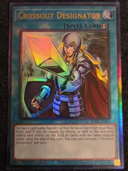 Crossout Designator 1st Edition Prismatic Ultimate Rare RA02-EN063 Yu-Gi-Oh! - Image 1
