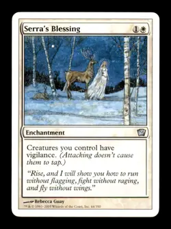Serra's Blessing 9th Edition Light Play MTG Magic the Gathering - Image 1