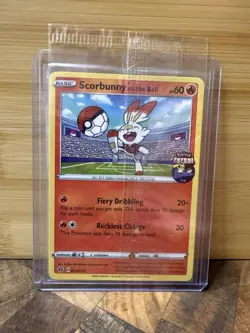 Pokemon Scorbunny On The Ball 004/005 Exclusive Futsal Promo Sealed - Image 1