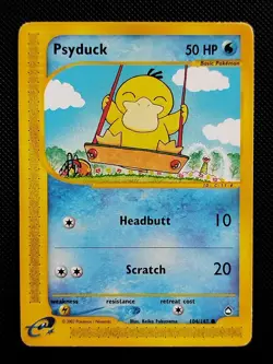(GD/LP) Psyduck 104/147 2002 Aquapolis Regular Pokemon Card - Image 1