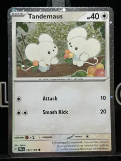 Tandemaus 167/193 S&V Paldea Evolved Cosmos Holo Promo Pokemon Card TCG 2023 NM - Image 3