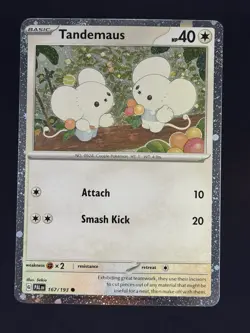 Tandemaus 167/193 Pokemon TCG S&V Paldea Evolved Common Cosmos Holo Promo NM - Image 1
