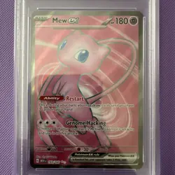 Mew ex 193/165 Pokemon Sv: Scarlet & Violet 151 Full Art Holo MINT PSA 9 - Image 2