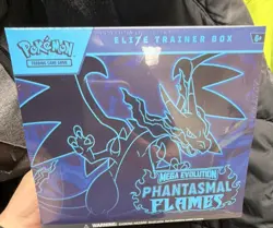 Pokemon TCG Mega Evolution Phantasmal Flames Elite Trainer Box Charizard - Image 1