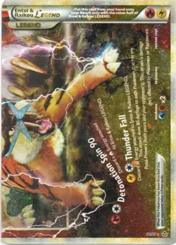 Pokemon: Unleashed: Holofoil Entei & Raikou Legend (Bottom): MP Condition - Image 1