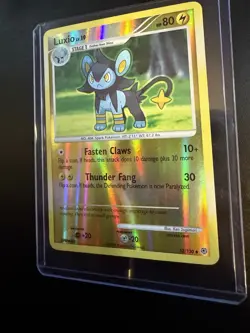 Pokemon TCG Luxio 52/130 Diamond & Pearl Reverse Holo Rare 2007 - Image 2