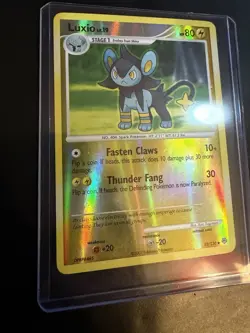 Pokemon TCG Luxio 52/130 Diamond & Pearl Reverse Holo Rare 2007 - Image 3