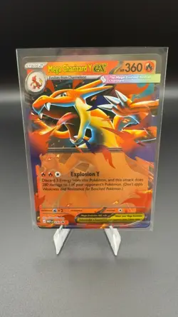 Mega Charizard Y ex Promo Mega Evolution Promo 030 Near Mint Holofoil Pokemon - Image 1