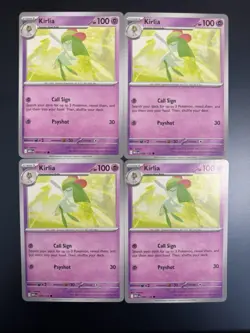 4x Kirlia 059/132 Me01: Mega Evolution PLAYSET x4 - Pokemon TCG - NM - Image 1