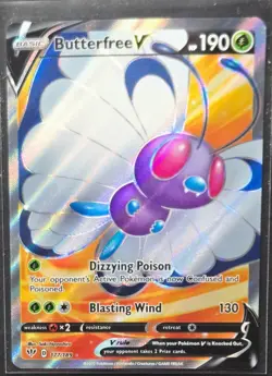Butterfree V 177/189 Darkness Ablaze Ultra Rare Pokemon 2020 - Image 1
