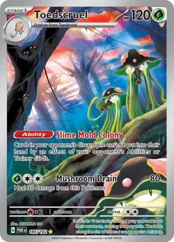 Pokemon Toedscruel 185/182 SV04: Paradox Rift Illustration Rare Holo 120 HP - Image 1