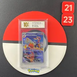 2025 Pokemon TCG Japanese Mega Dream Ex M2a 197/193 AR Ethan's Magcargo Grade10 - Image 1