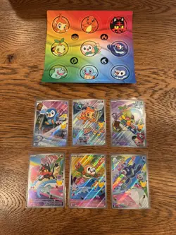 Pokemon 2026 First Partner Illustration Collection Series 1 Six Promo Lot - Image 1