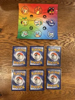 Pokemon 2026 First Partner Illustration Collection Series 1 Six Promo Lot - Image 2