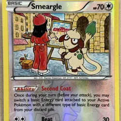 Smeargle 123/162 Rev Reverse Holo XY Breakthrough Pokemon NM - Image 3