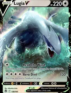 Lugia V 138/195 Ultra Rare - Pokemon SWSH12: Silver Tempest 2022 NM - Image 1