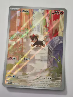 Litleo 139/132 Illustration Rare Mega Evolution Pokemon NM/M - Image 1