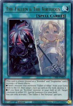 3x The Fallen & The Virtuous CH01-EN019 Ultra Rare NM Yugioh - Image 1