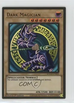 Dark Magician 1st Ed. YuGiOh Gold Series: Maximum Gold #MAGO-EN002 - Image 1