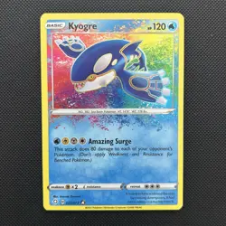 Pokemon TCG Kyogre Shining Fates Holo Card 021/072 Amazing Rare NM - Image 2