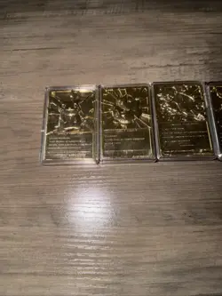 Pokemon Burger Gold Plated Promo Card Set of 6 Limited Edition 1999 New Rare - Image 2