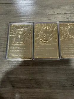 Pokemon Burger Gold Plated Promo Card Set of 6 Limited Edition 1999 New Rare - Image 3