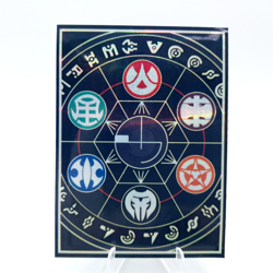 Bakugan Custom Card "Field" Holo Glitter Rainbow Surface Gate Cards Metal - Image 1