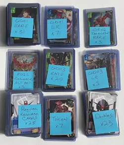100+ GUNDAM Card Game Lot LR R HOLO FOIL C++ Resource GD01 GD02 GD03 Mobile Suit - Image 2