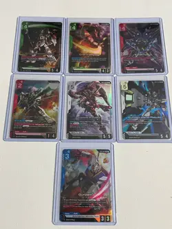 100+ GUNDAM Card Game Lot LR R HOLO FOIL C++ Resource GD01 GD02 GD03 Mobile Suit - Image 4
