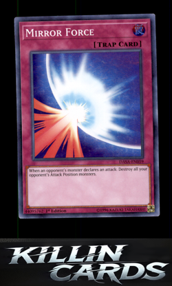 1st Edition Mirror Force DASA-EN059 Super Rare Dark Saviors YuGiOh Card LP - Image 1